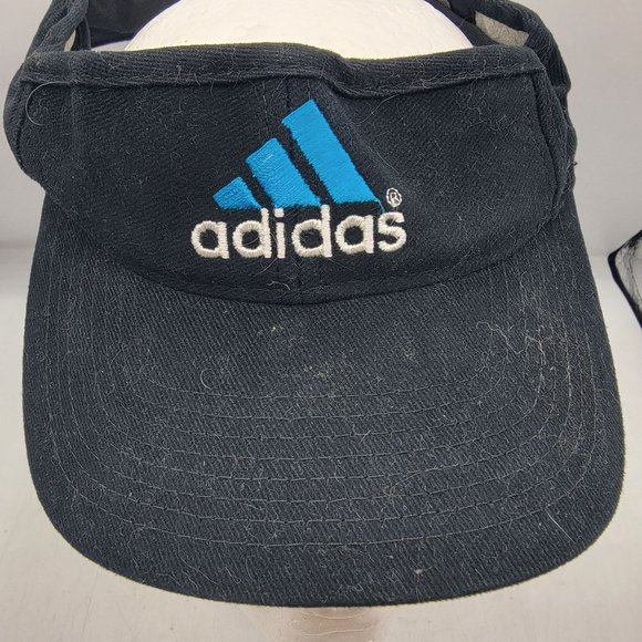 Adidas Adults 7 1/8 Black Visor Golf Casual Active Wear Outdoors Fitted